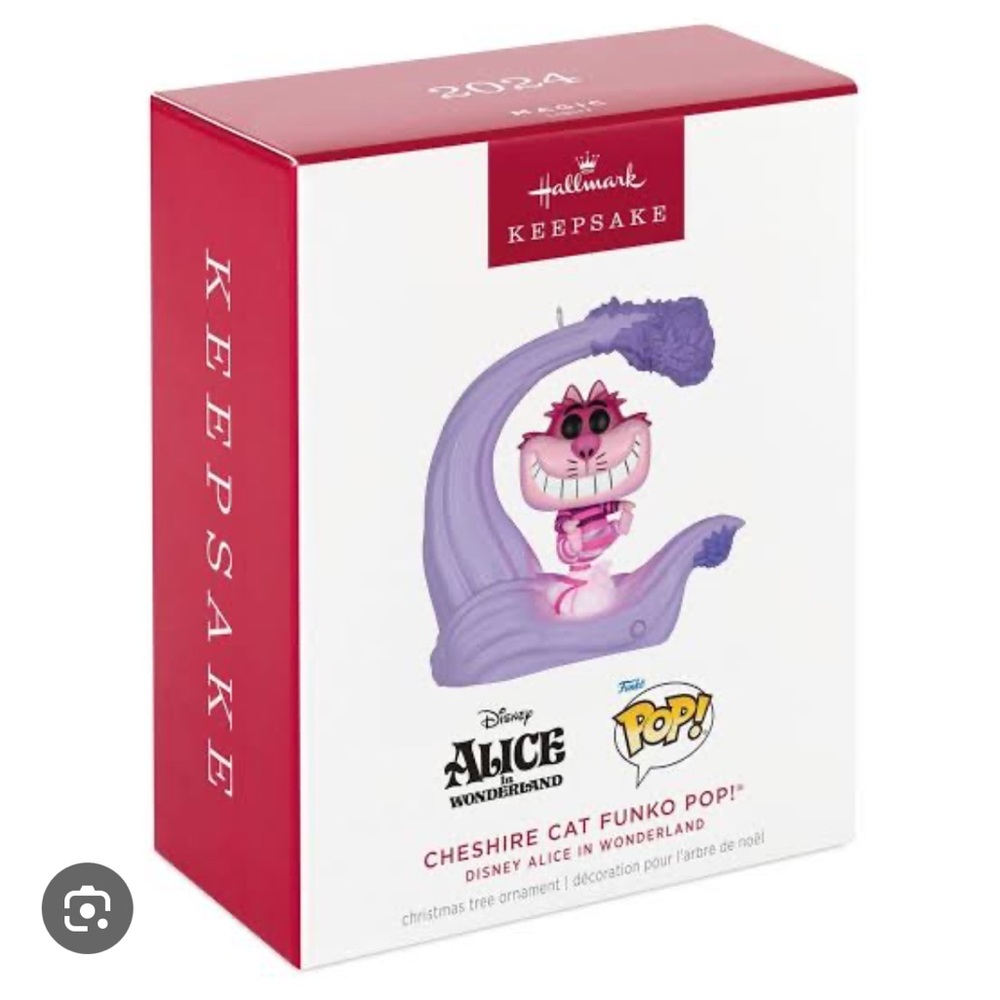 2024 Hallmark Keepsake CHESHIRE CAT FUNKO POP Disney Alice in Wonderland